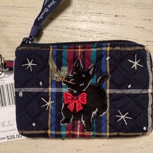 Vera Bradley Clip & Zip Mini Pouch Scottie Dog